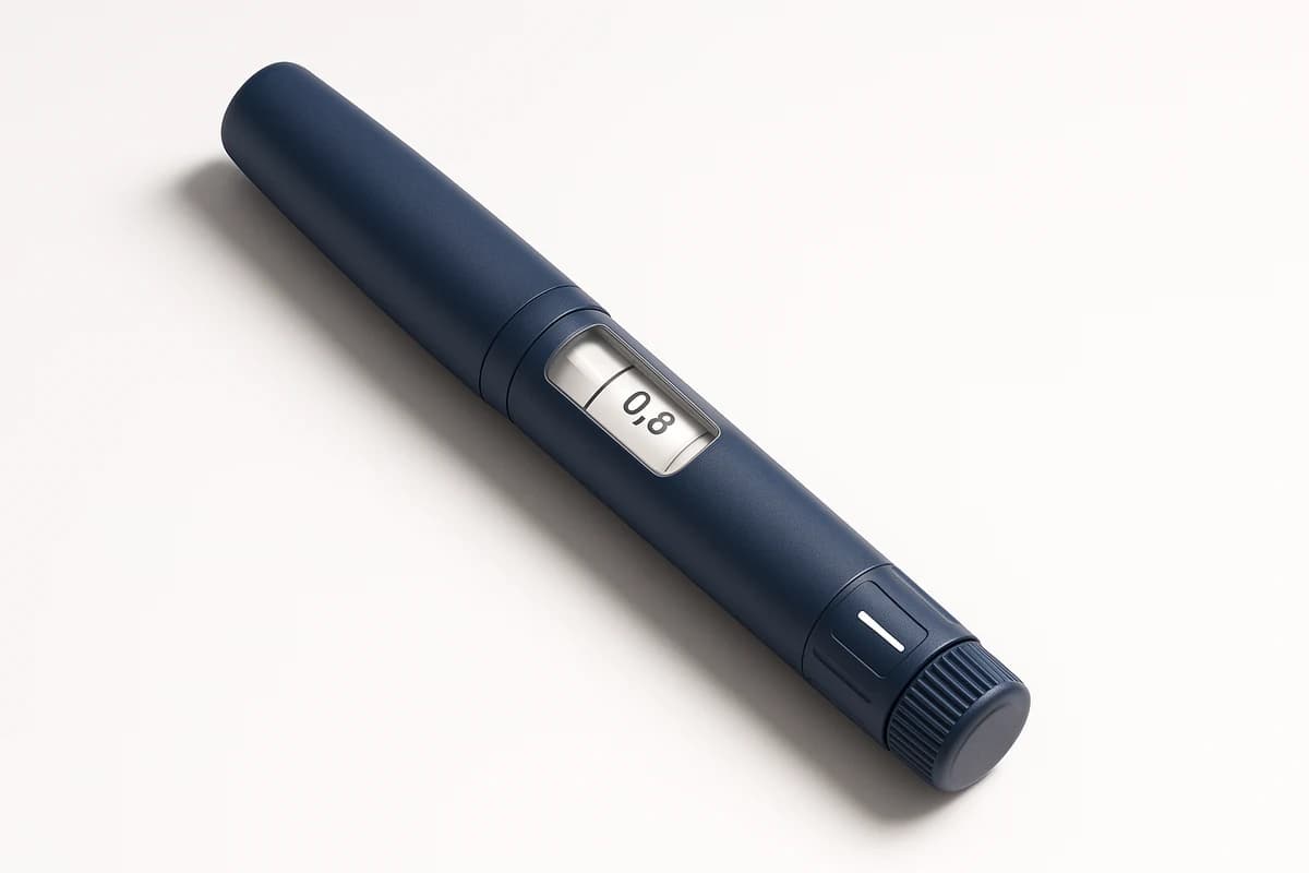 Ro Body brand-or-compounded GLP-1 — editorial product photography