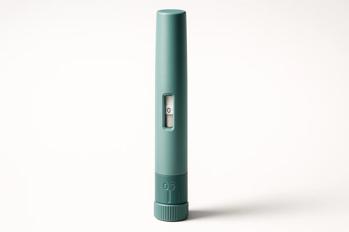 Zepbound tirzepatide injection pen — editorial product photography
